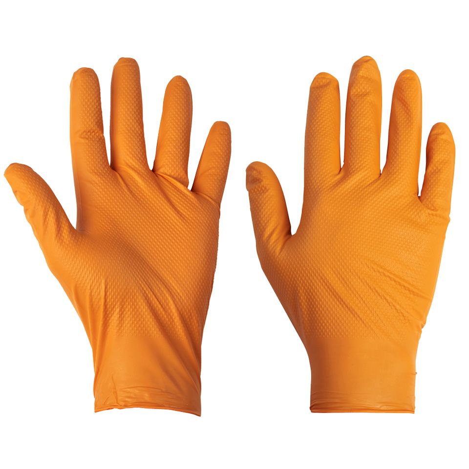 Disposable Nitrile Diamond Grip Gloves