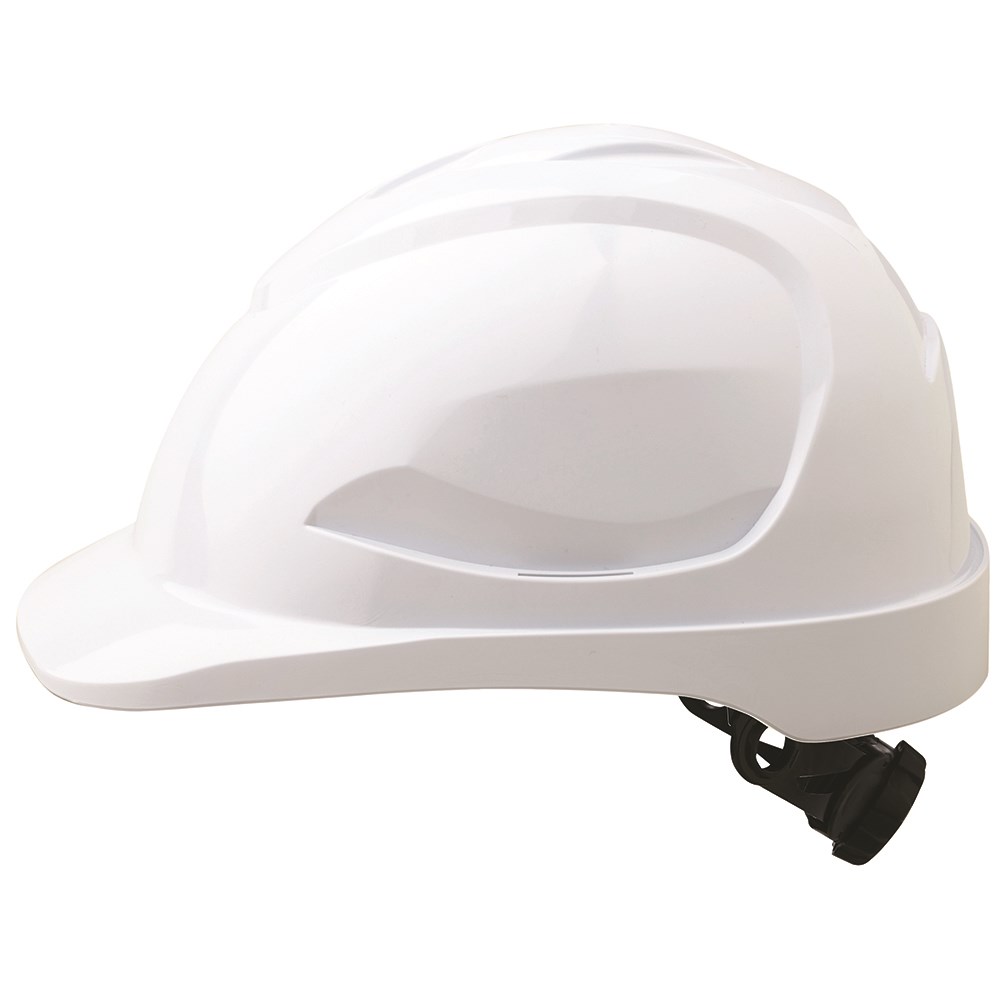 V9 Hard Hat Unvented Ratchet Harness - White