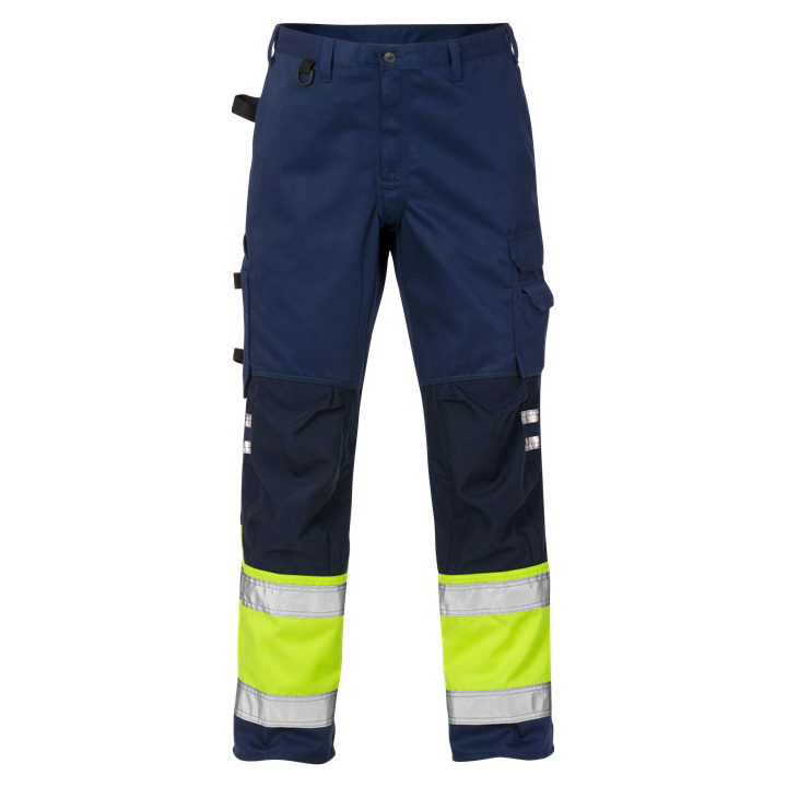 Hi-Vis Comfortable Poly-cotton Trousers Class 1 with Waterproof