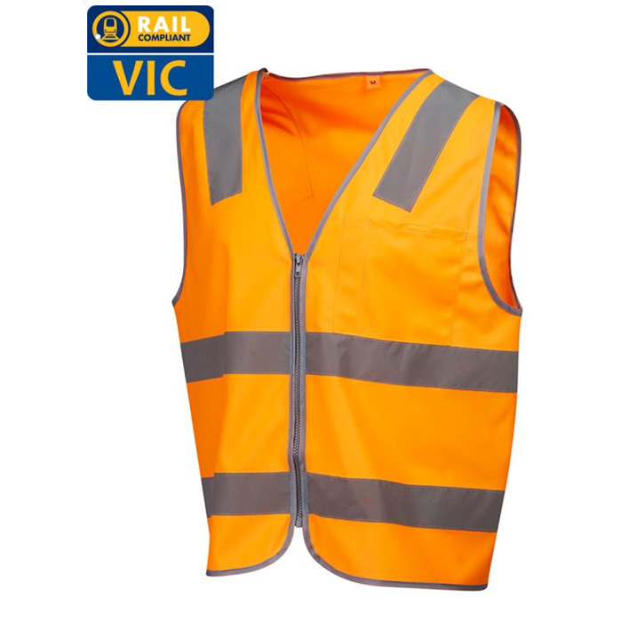 Rail Vic Hi-Vis Polyester Safety Vest
