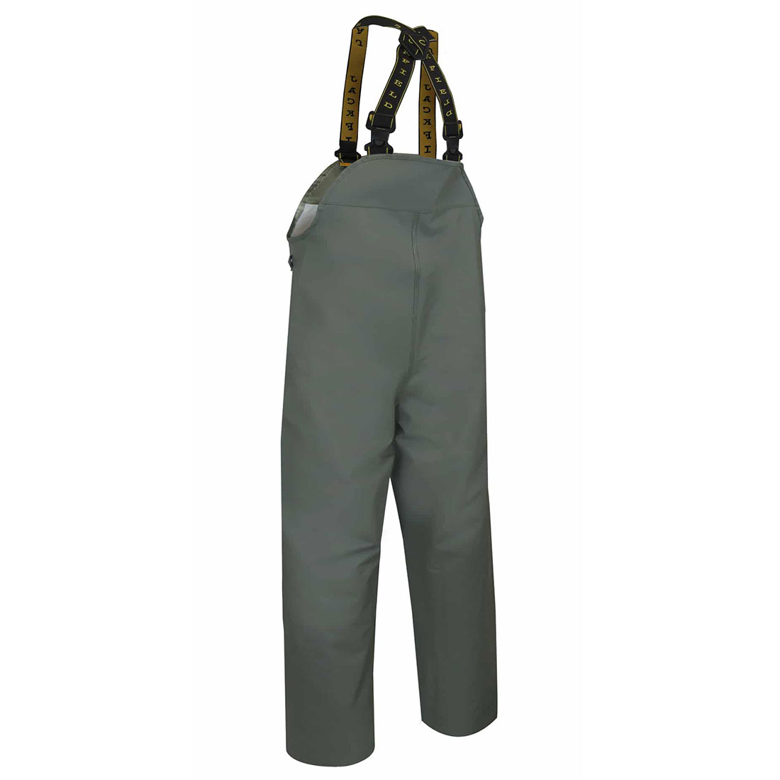 PVC/Polyester Durable Breathable Waterproof Rainsuit Bib Pants With Double Panel