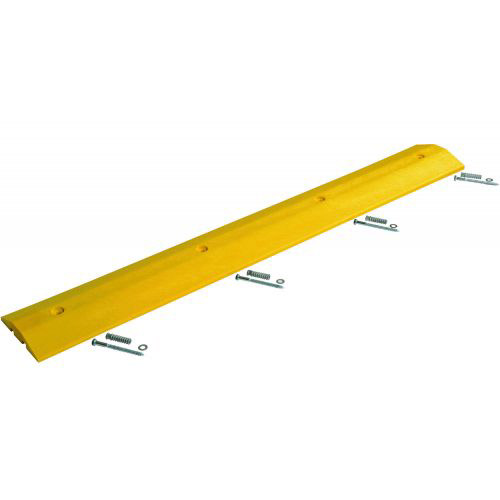 Speed Bump, Removable, Yellow HDPE Plastic
