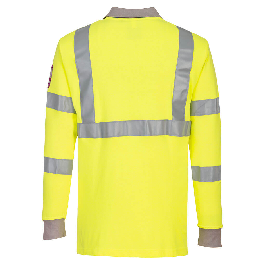Flame Resistant Anti-Static Hi-Vis Lightweight Long Sleeved Polo Shirt