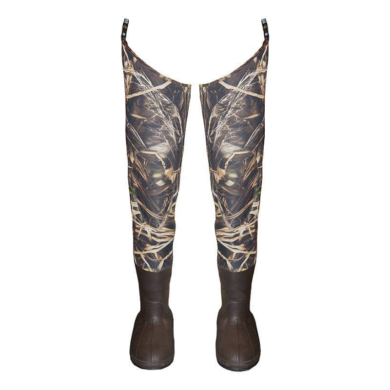 Camouflage Neoprene Thigh Boots