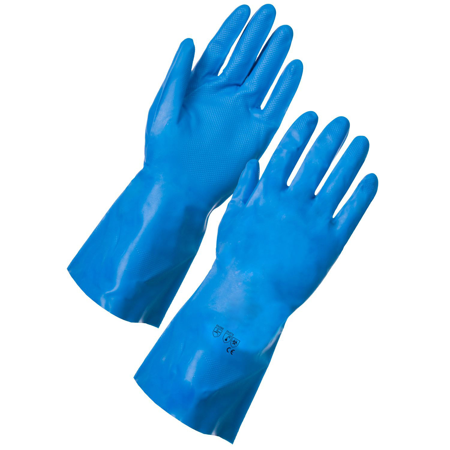 Tough Chemical Resistant Industrial Nitrile Gloves