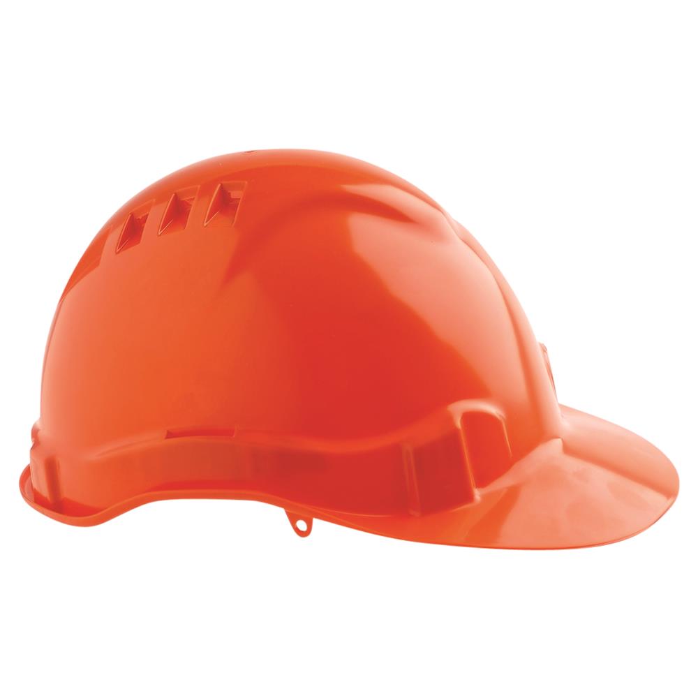 ABS Lightweight Durable Safety Helmet Vented with Pushlock Harness