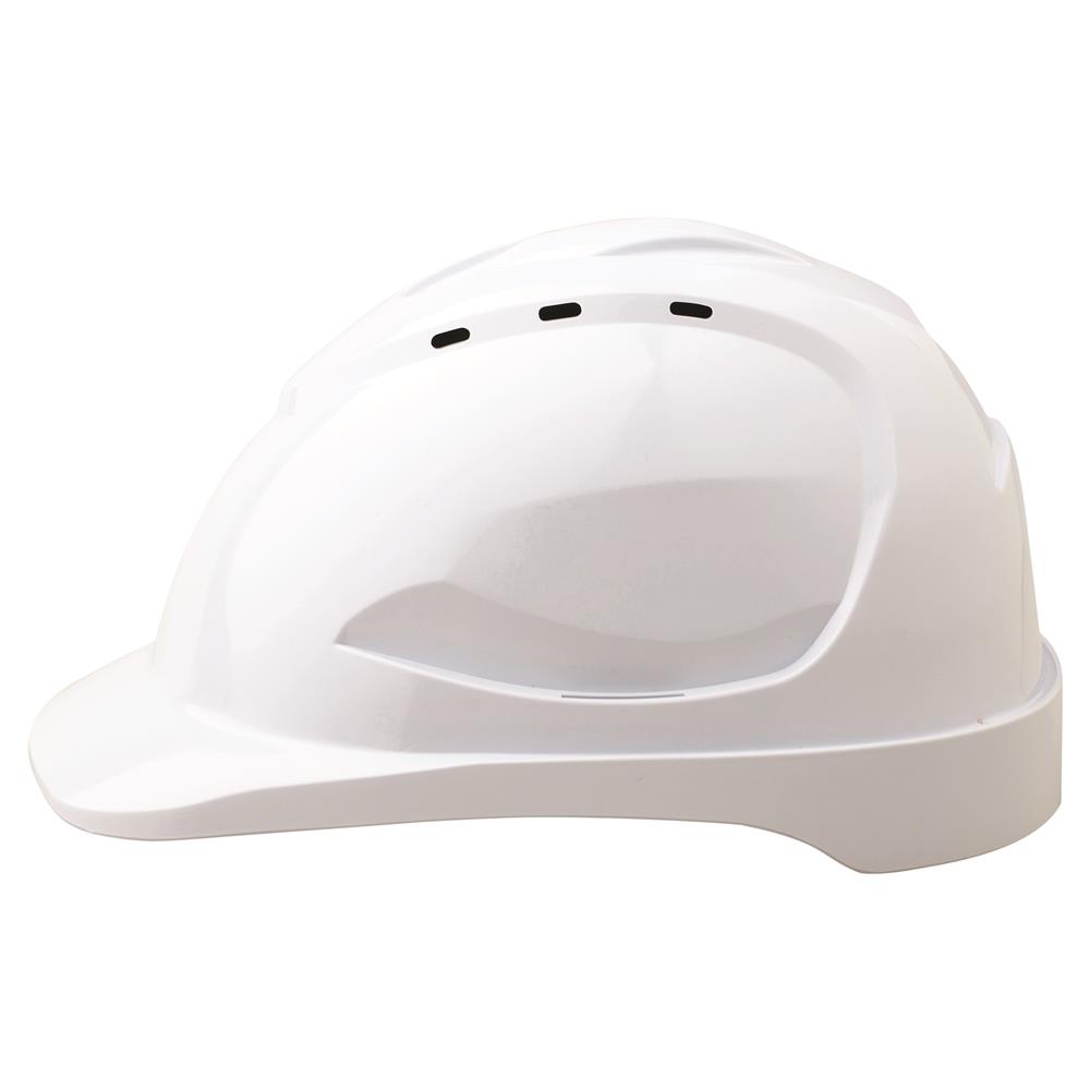 ABS Lightweight Durable Hard Safety Hat Vented with Pushlock Harness