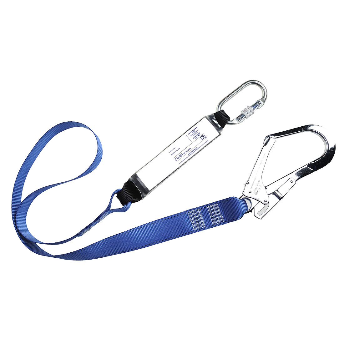 Durable Single Webbing Lanyard With Shock Absorber