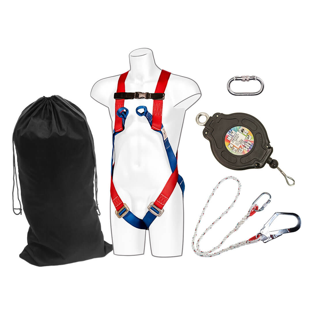 Safety Harness Steel Rope Fall Arrest Kit
