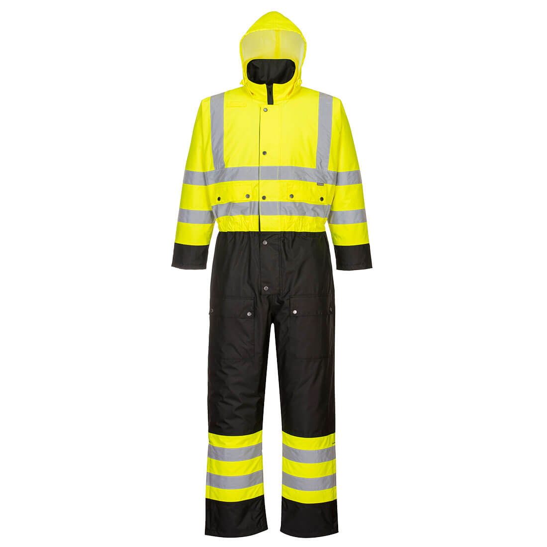 Hi-Vis Thermal Insulation Contrast Coverall with Quilt Lined