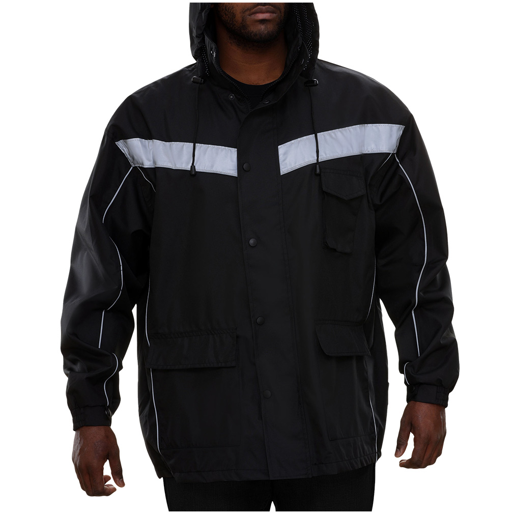 Reflective Jacket with Breathable Waterproof Hooded