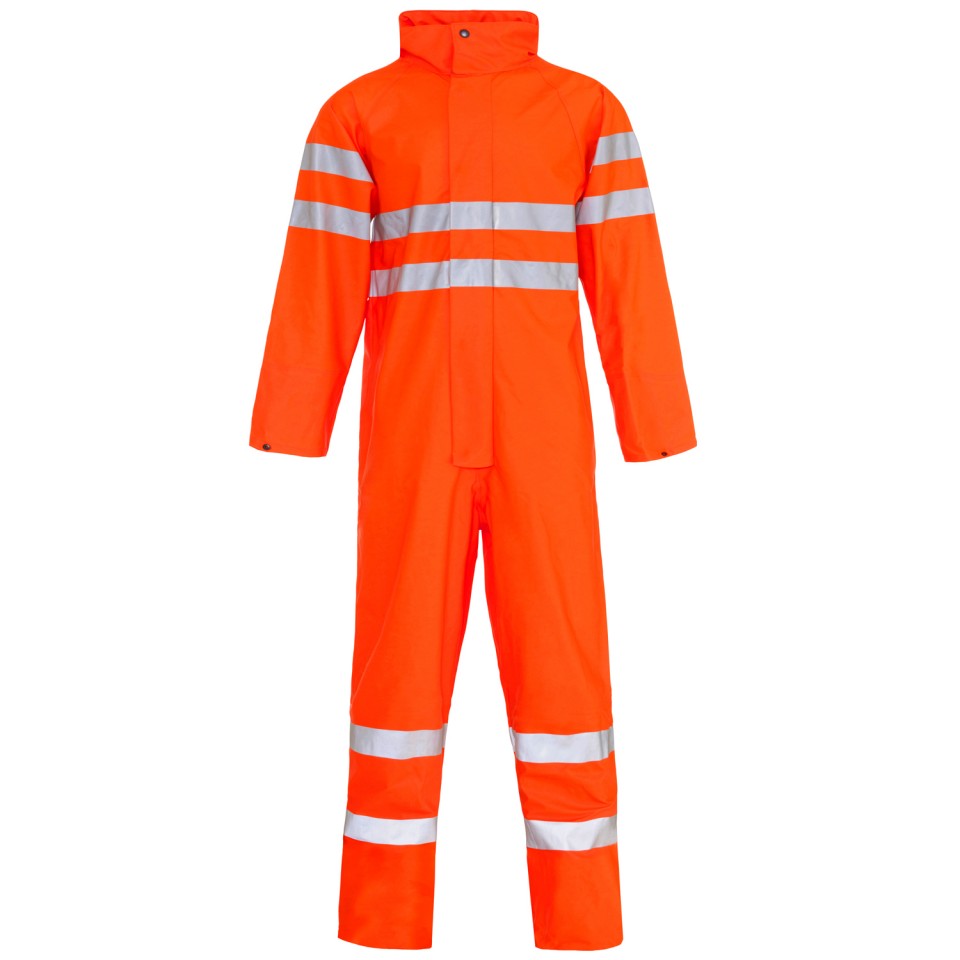 Hi-Vis Functional Rianwear Coverall with PU Coated