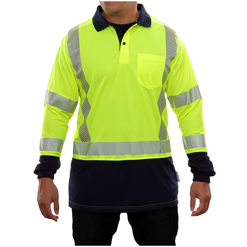 Hi-Vis Durable Classical 2-Tone ANSI Class 3 Safety Long Sleeve