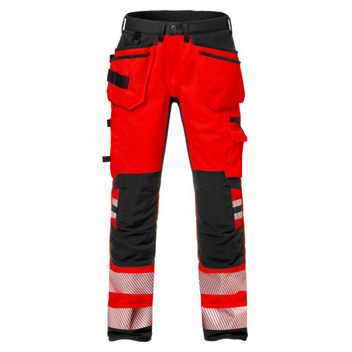 Hi-Vis Industrial Durable Multifunctional Twill  Trousers Class 2
