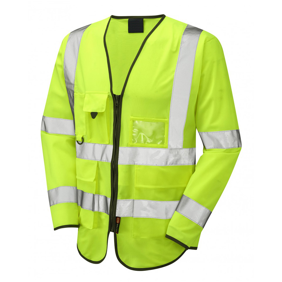  Hi-Vis Durable Workwear Superior Long Sleeved Safety Vest Class 2