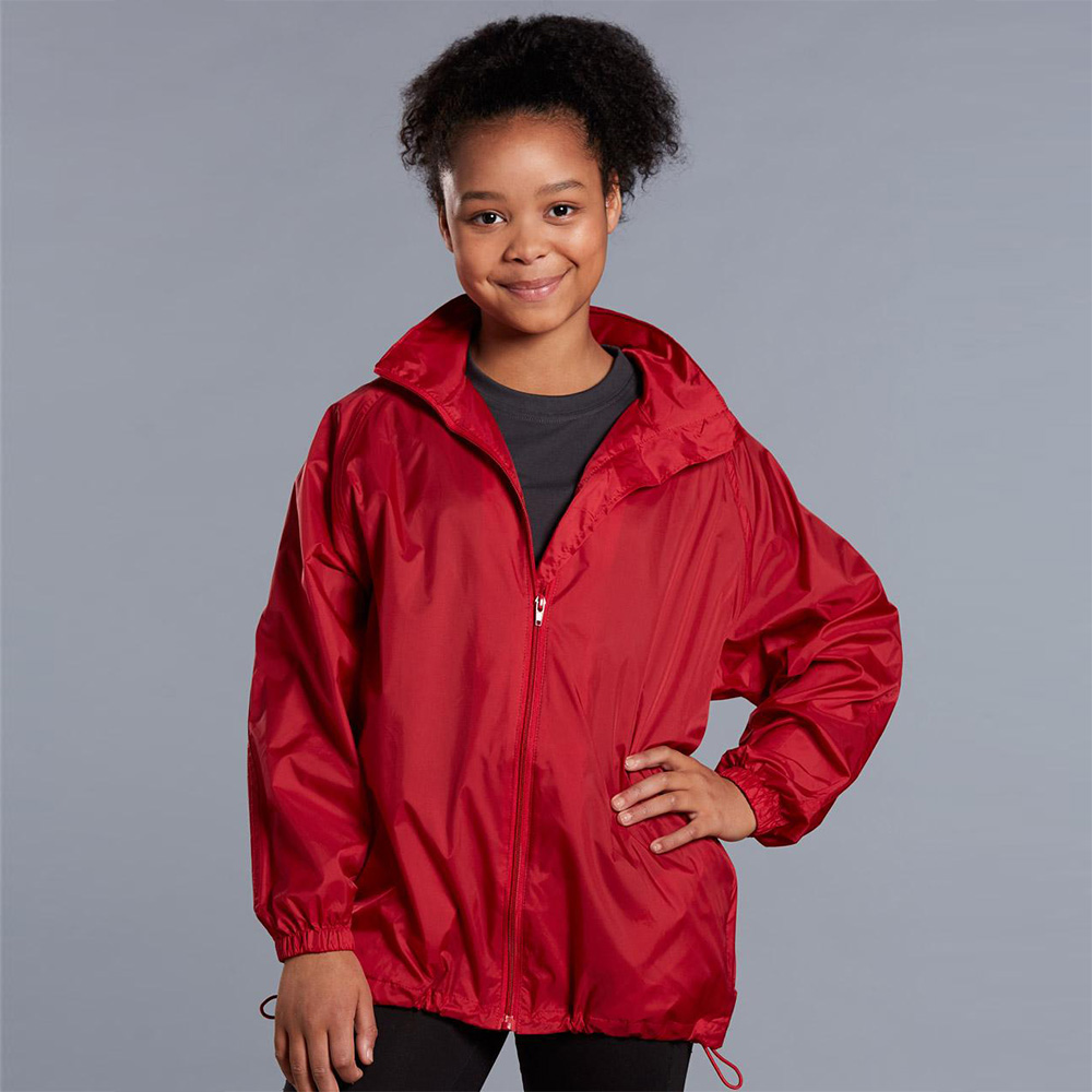 Kids' Rain Forest Outdoor Spray Jacket With Hood In Pouch