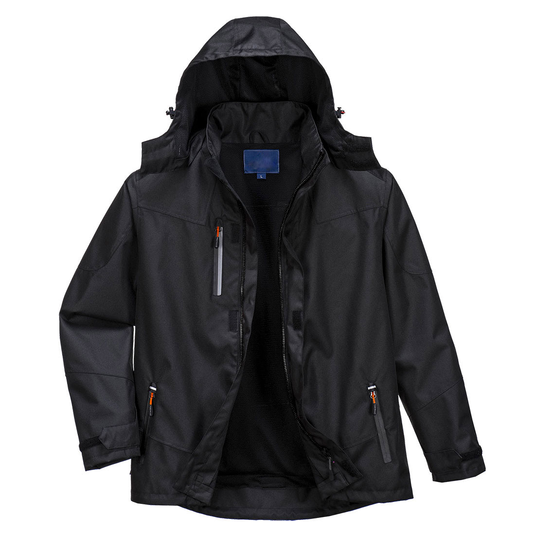 High Performance Windproof Waterproof Breathable Jacket with Storm Hood
